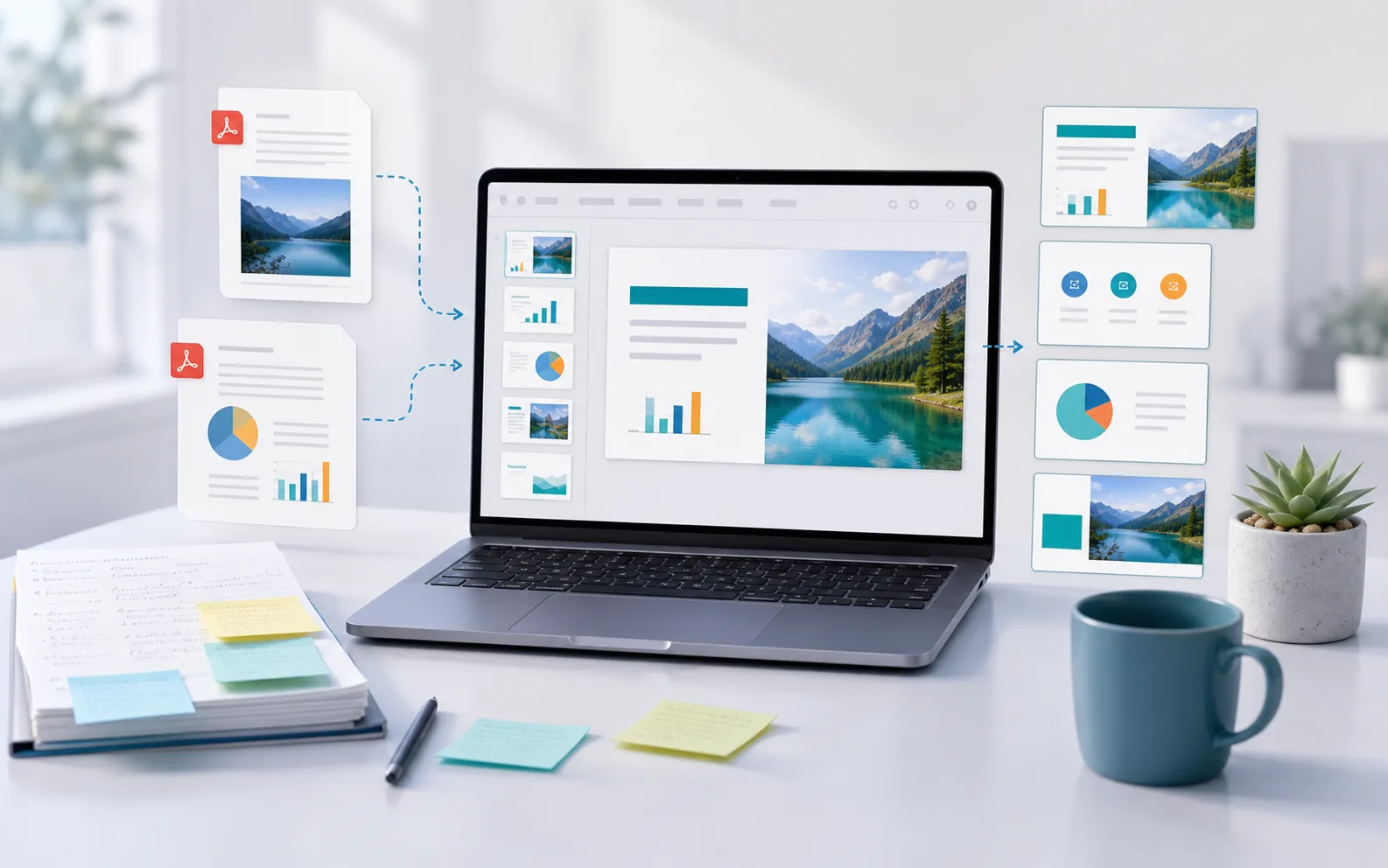 Codex turns PDFs and research materials into a slide report
